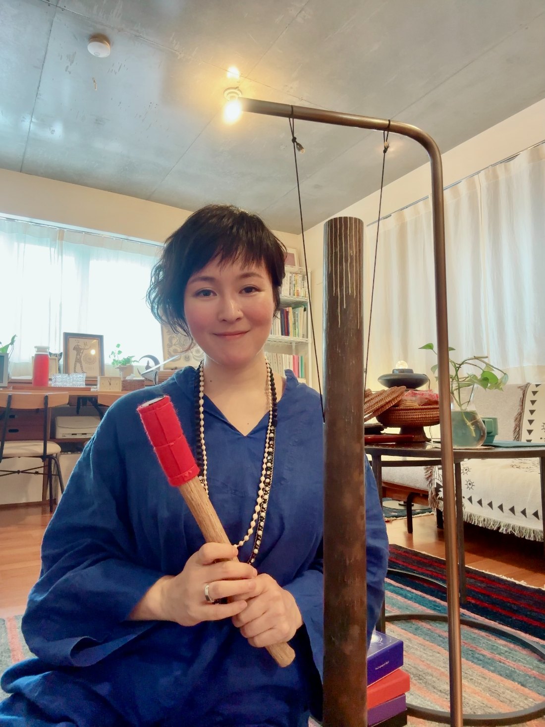 アメンティパイプを奏でる鈴木麻子